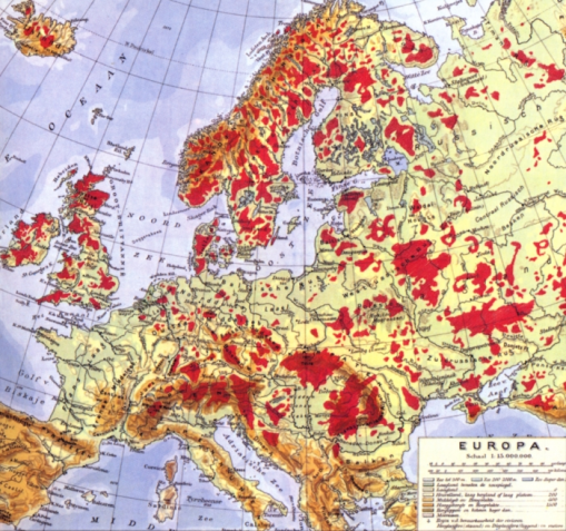 mapa de europa despues de la segunda. Mapa de avistamientos de