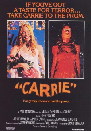Las 50 mejores películas de terror del siglo XX Carrieposter