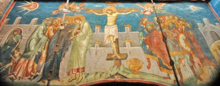 Ovnis y objetos extraños en pinturas y grabados antiguos Crucifixion