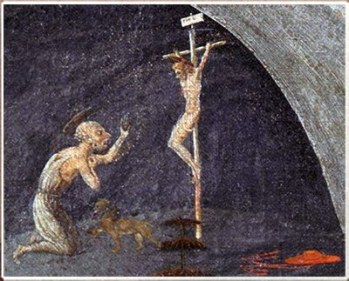 OVNI en una MONEDA de 1689 Crucifixion1
