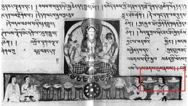 Ovnis y objetos extraños en pinturas y grabados antiguos Tibet