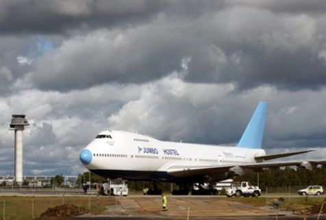 Boeing 747 convertido en Hotel. “Jumbo Hotel” Albergue